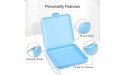 4 Pieces Mask Storage Box Organizer KENOBE Portable Mask Case Reusable Face Mask Holder Container Keeper Folder with Lids Recyclable Dustproof Cover for Accessories Storing White Pink Blue Green - B60J9RJ3O