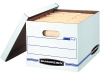 Bankers Box 0071303 STOR FILE Storage Boxes Standard Set-Up Lift-Off Lid Letter Legal 6 Pack  white - BH66SDP9N