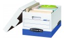 Bankers Box R-KIVE Heavy-Duty Storage Boxes FastFold Lift-Off Lid Letter Legal Value Pack of 20 0724314 White Blue - BIYM69DY3
