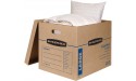 Bankers Box SmoothMove Classic Moving Boxes Tape-Free Assembly Easy Carry Handles Large 21 x 17 x 17 Inches 5 Pack 7718201 - BYVHZELFB