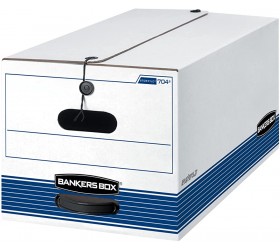 Bankers Box STOR FILE Medium-Duty Storage Boxes FastFold String and Button Letter Case of 12 00704 - BONMB2U9I