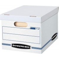 Bankers Box STOR File Storage Boxes Standard Set-Up Lift-Off Lid Letter Legal Case of 30 0071304 white - BJVC4WKFD