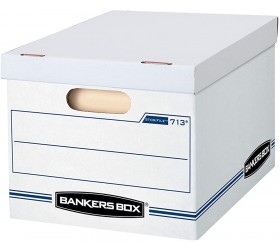 Bankers Box STOR File Storage Boxes Standard Set-Up Lift-Off Lid Letter Legal Case of 30 0071304 white - BJVC4WKFD