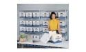 Bankers Box® Presto™ Heavy-Duty Storage Boxes With Locking Lift-Off Lids And Built-In Handles Letter Size 24 x 12 x 10 60% Recycled White Blue Case Of 12 - BT4U3W27D