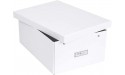 Bigso Katia Collapsible Storage Box 11.3 x 15.4 x 6.4 Inches White - BJP5AYOOX