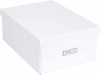 Bigso Katia Collapsible Storage Box 11.3 x 15.4 x 6.4 Inches White - BJP5AYOOX