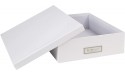 Bigso Oskar Fiberboard Label Frame Document Letter Box 3.3 x 10.2 x 13.8 in White - BU1YLM4AF