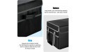 CgBeHah Fireproof File Box Storage File Organizer Box with Lid Collapsible and Handle Black Document Storage Filing Box for Legal Folder Portable Save Home Office Box Bin Cabinet - B3HKOD1MT