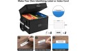 Fireproof Document Box with Lock ETRONIK 2 Layer File Box Organizer with 5 Tab Inserts Portable Office Collapsible File Storage with Reflective Strip for Hanging Letter Legal Size Folder Certificate - BSWZCJWGO