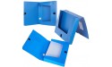 H&W 3 Pack A4 Storage Archives Cases File Boxes Plastic with Lid Box File Height 35 55 75mm Blue WG3-Z1 - B8D9DDBNU