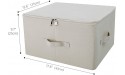 iwill CREATE PRO Collapsible Storage Bins with Lids Storage Cubes Tide Up Your Closet Beige Set of 2 - BOIO7PCNS
