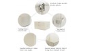 iwill CREATE PRO Collapsible Storage Bins with Lids Storage Cubes Tide Up Your Closet Beige Set of 2 - BOIO7PCNS