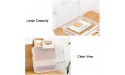 Lemical Portable Plastic Transparent File Boxes with Handle A4 Large Capacity Heavy Duty File Boxes Plastic Transparent Paper Storage Boxes Portable Documents Case Storage Boxes File Organizer Boxes - BHKPUUC1W