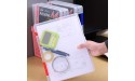 Lemical PP Sturdy File Holder Waterproof A4 Size File Protector Durable Magazine File Organizer Double Buckles File Storage Box Transparent Clear View File Collections Desktop File Container - B99LMOXP7