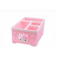 New Pink Cute Hello Kitty Storage Box Multi Purpose Storage Box Basket - B28A3I0O9
