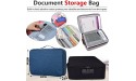 Oxford Document Organizer with Safe Code Lock,Storage Pouch Credential Bag Diploma Storage Important Document and File Pocket Laptop Notebooks,Bank Cards Valuables Travel Bag with Separators Black - BUVDRIYIJ