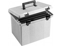 Pendaflex Portable File Box 11"H x 14" W x 11 1 8" D Granite 41747 - BV1GML971