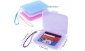 Plastic Case Storage Box Organizer Katfort Portable Dustproof Cover Storage Container Keeper Folder with Lanyard 5.12x4.13x0.51inch Reusable Storage Clip for Storing Small Items 4 Color - BNHVS35RL