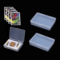 Playing Card Case 3Pcs Plastic Empty Playing Card Box Holder Storage Organizer Snaps Closed for Standard 3.5X2.5 Inch Poker Size Card Internal Card Game Case Size is 3.6X2.6X0.8 inchNO CARDS - BKBX1ZIA5