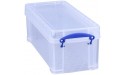 Really Useful Box Plastic Storage Box 6.5 Liters 17 1 2 x 7 x 6 1 4 Clear - BLAR3XU3H