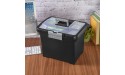 Sterilite 18719004 Portable File Box Black with Clear Storage Lid and Titanium Handle and Latch 4-Pack - B0241OBVE