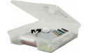 Storex Classroom Craft Project Box – Stacking Plastic Organizer Fits 12x12 Scrapbooking Paper Clear 5-Pack 63209U05C - B9GT0RIDN