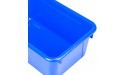 Storex Small Cubby Bins – Plastic Storage Containers for Classroom with Non-Snap Lid 12.2 x 7.8 x 5.1 inches Assorted Colors 5-Pack 62406A05C - BF084A9XX