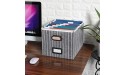 Trizo File Box Organizer Collapsible Filling Cabinet With Lid for Hanging File Folder Home & Office Storage Organization - BAFR9NF76