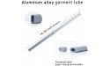 16 to 26 Inch Adjustable Closet Rod Oval Closet Rod Wall Mounted Hanging Rod for Closet Premium Aluminum Alloy Closet Pole Grey Closet Bar with Socket Set for Wardrobes No Rust With End Supports… - BZ4IGBZPY