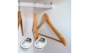Angoily 10pcs Wardrobe Clothes Rod Holder Clothes Rail Holders Wardrobe Fitting Seat Accessories Silver - BHWPKB59U