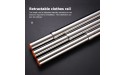 Aviviva Stainless Steel Clothes Rod Adjustable Closet Rod Retractable Stainless Steel Clothes Hanging Pole for Wardrobe 56-100cm - BWENIGB0H