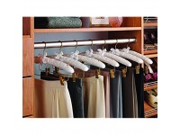 Closet Rods Round Wardrobe Tube Polished Chrome W End Supports Welded Steel 1 36" - BHD6I234S