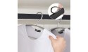 FKDEKUZI Closet Rod with LED Lighting Wardrobe Clothes Rail 40-120cm Metal Wardrobe Rail with Infrared Sensor,Load Bearing 50kg,Customizable Clothes Rack Size : 500mm - B8L8U2CP5