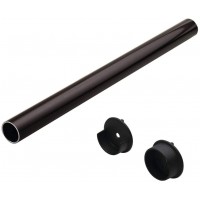 Hafele Closet Rod Round with End Supports Synergy Collection Dark Oil Rubbed Bronze 23 3 4" - BR87BPGE2