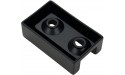 LC LICTOP Square Closet Rod End Supports Flanges Fit Pipe Max: 12mm 0.47,Matte Black,4pcs - BU4ON34LL