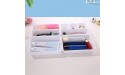 LeeZAKA Free Combination Drawer Organizer Mixed Sizes Rectangular Plastic Box for Small Items Other Craft Projects,White - BO2ZPXYZ8