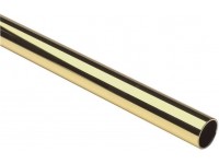 Lido Designs 96 in. x 1-5 16 in. Polished Brass Heavy Duty Closet Rod - BY92BZ2GV