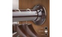 Rod Desyne 1.5 Premium Heavy Duty Adjustable Closet Rod with Socket Set 48 x 84 Cocoa - B1YGOGEI0