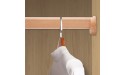 ZAQY Thick Solid Wood Closet Pole with End Brackets Heavy Duty Large Clothes Rod for Wardrobes Cabinets & Retail Store Easy to Cut and Install Color : Style-1 Size : 140cm 55 in - BJTNQ8IJC