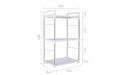 2-layer microwave oven rack shelf kitchen storage shelf Style : B - B8PGSBPGB