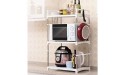 2-layer microwave oven rack shelf kitchen storage shelf Style : B - B8PGSBPGB