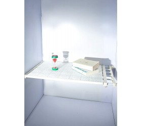 Adjustable Closet Shelf Storage Rack,joytiger Cabinet Organizer Shelf Divider Layered Partition DIY Expandable Separator for Wardrobe Cupboard Kitchen Bathroom Bookcase 28.7-49,14.1inch 73-125,36cm - BHT1V7H23