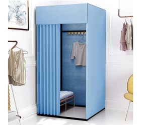 BCGT Fitting Room Fitting Room Women's Clothing Store Changing Room Privacy Curtain Temporary Dressing Room Partition for Department Retail Color : White Shelf Size : 100×80×200cm - B75UY4JE8