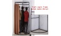 BUYT Detached Changing Room，Privacy Partition Tent Scre Clothing Rack Changing Room Privacy Screen Partition Rail Right Angle Shelf Thickened Shading Cloth - BGPGJZTKW