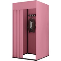 BXYXJ Convenient Dressing Room Removable Fitting Room Privacy Partition Room Suitable for Clothing Store Office Indoor Linen Cloth Metal Frame Color : C Size : 8585cm - BOOZ8PIXN