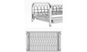 Dish Drainer Rack with Drip Tray,304 Stainless Steel Drying Dish Rack Kitchen Organizer Drainer Plate Holder Storage Shelf Over Sink Container Accessories Tools - BWJWQDW1J