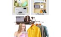GUJIU Lets DIY 21.6 inch -33.5 inch Expandable Adjustable Telescopic Clothing Closet Storage Organizer Shelf Rack for Wardrobe Kitchen Bathroom Use - BUY5GJQRL
