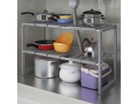 Kitchen sink rack multi-function storage rack retractable stainless steel  Color : C  - BF0VZZSEM