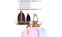LETS DIY 29.5 inch- 47.2 inch closet shelves clothes shelf dividers organizer storage divider cabinet shelves for closet wardrobe organizer adjustable shelves tension shelf - BX1WYTZ64