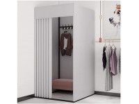 PLMOKN Move Changing Room Square Blinds 360° Thicken Shading Cloth for Clothing Store Simple Locker Room Easy to Assemble 13 Colors Color : I Size : 85X85X200CM - BMHF5V29H